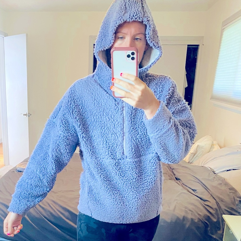 Prana lavender serial half zip.